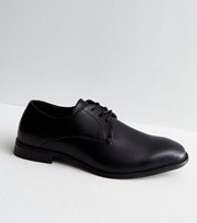 New Look Black Leather Derby Shoes
